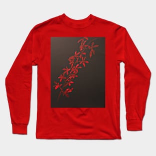 Red Orchids Long Sleeve T-Shirt